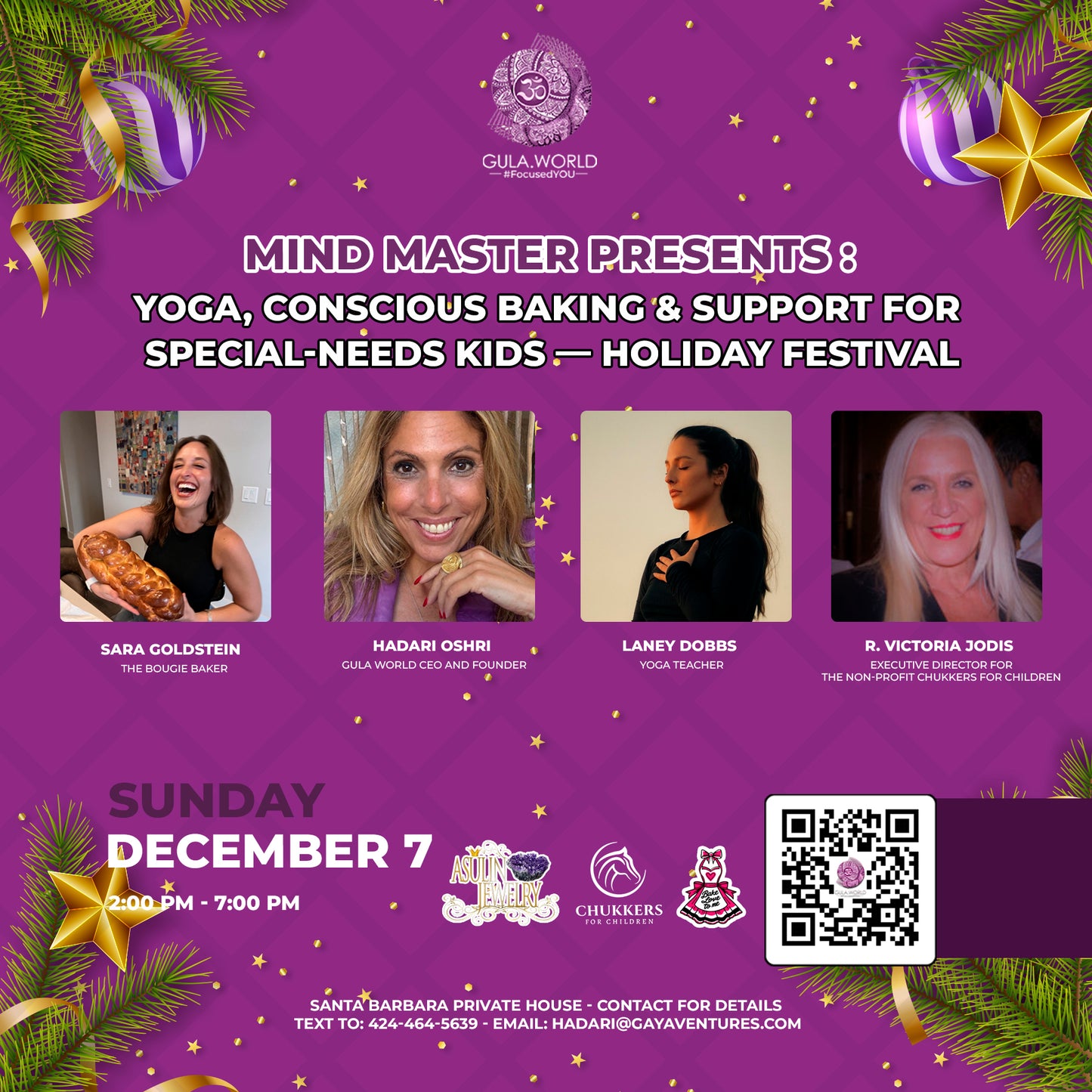Mind Master × Bake Love to Me: Yoga, Conscious Baking & Support for Special-Needs Kids — Holiday Festival