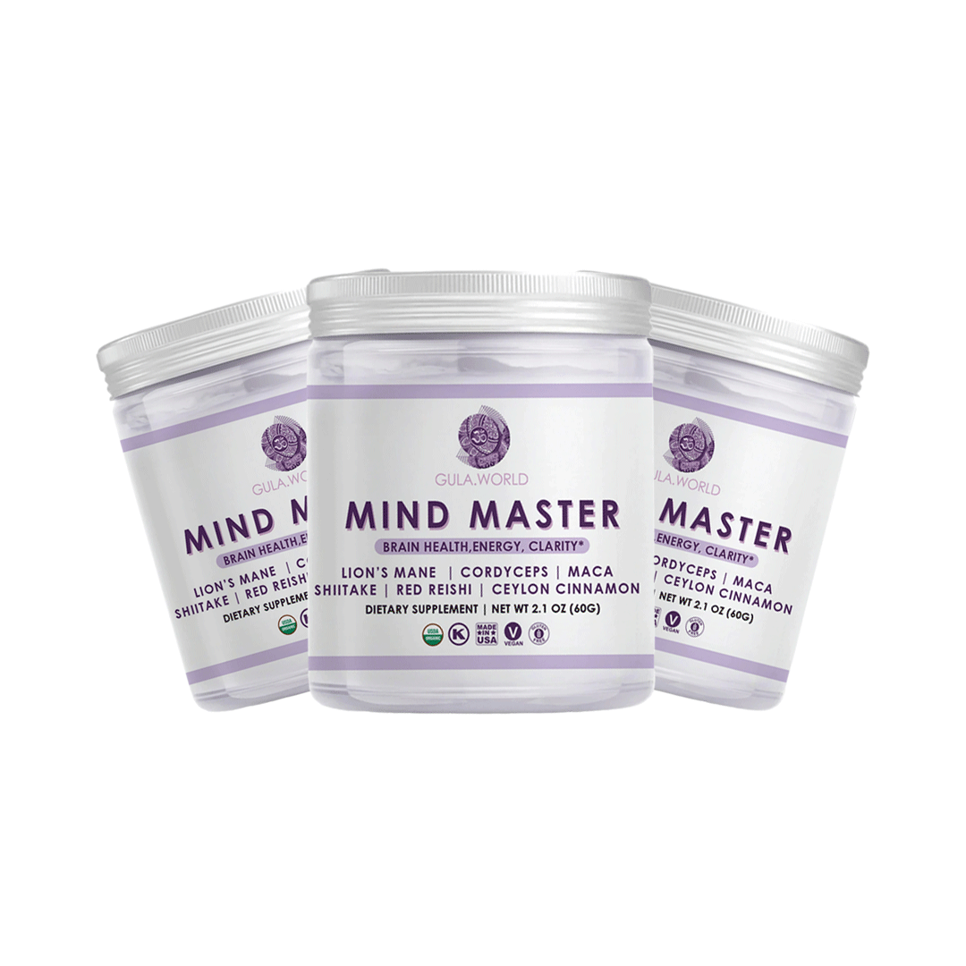Premium Mushroom Powder for Mental Clarity & Focus (90 days' supply)