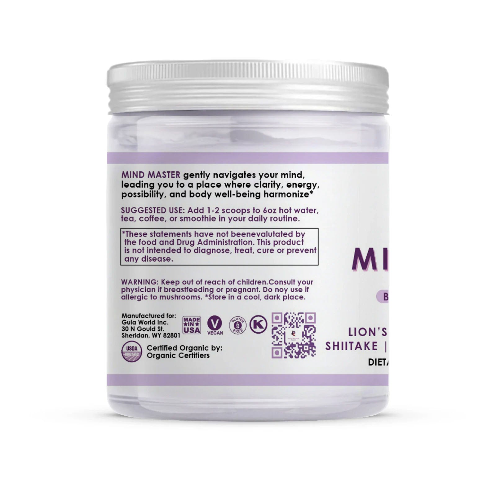 Mind Master - Mushroom Powder (60-Day Supply)